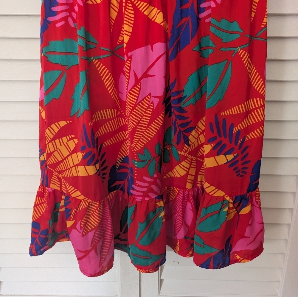 NWT Skies are Blue Vibrant Leaf Dress - Picture 7 of 7